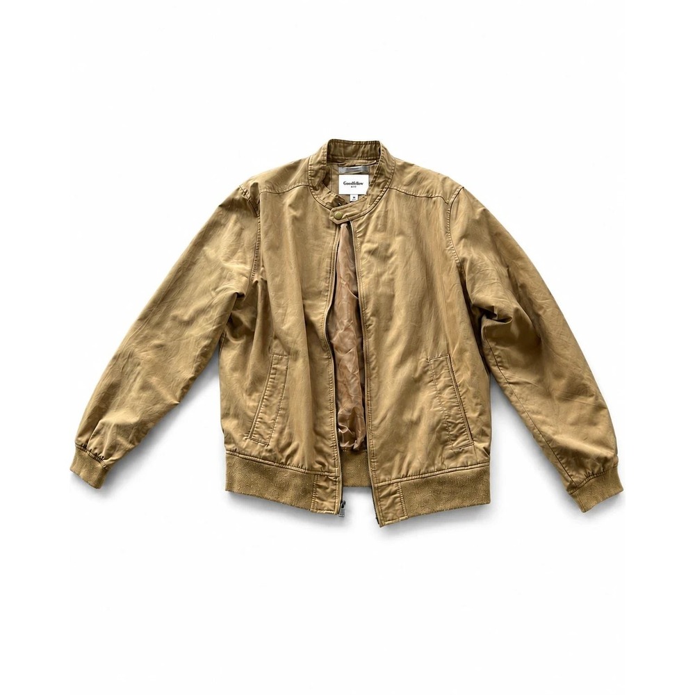 Goodfellow and Co field jacket men's M tan khaki water resistant utility coat